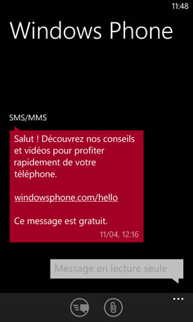 Nokia Lumia 720 sms