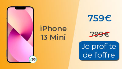 L'iPhone 13 mini est en promotion chez RED by SFR