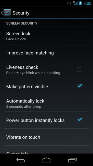 Face Unlock devient plus intelligent dans Android 4.1 Jelly Bean
