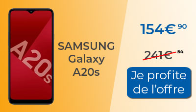 Promotion sur le Samsung Galaxy A20s