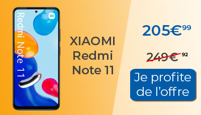 Le Xiaomi Redmi Note 11 est en soldes