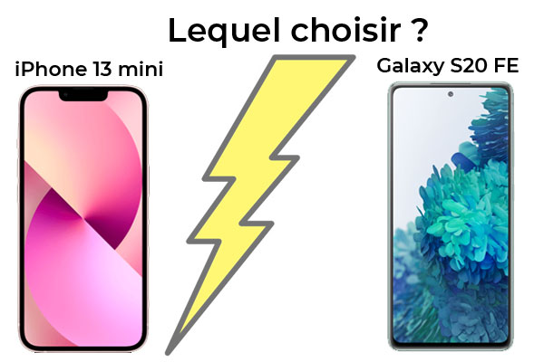 iPhone 13 mini vs Samsung Galaxy S20 FE : lequel est le meilleur ?