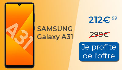 Cyber Monday : Samsung Galaxy en A31 en promotion