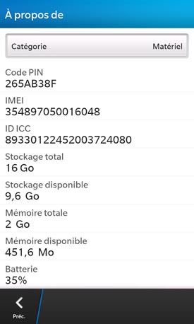 BlackBerry Z10 : OS BB10