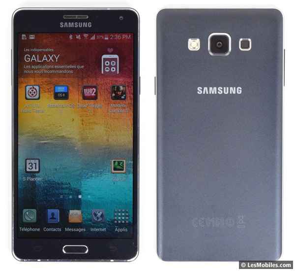 Samsung Galaxy A7 : avant / arrière