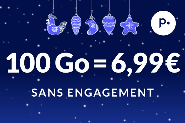 Un forfait mobile 100 Go à 6,99 € : la promo incontournable pour Noël !