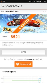 Samsung Galaxy J7 2016 performances