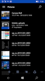 Windows 10 interface
