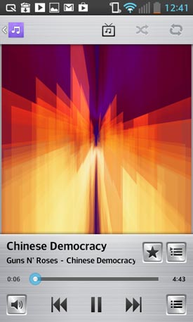 LG Optimus L5 II : lecteur musical