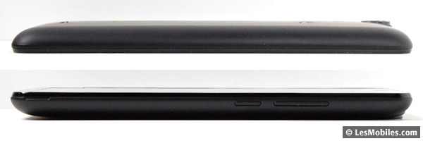 Wiko Rainbow Jam : gauche / droite