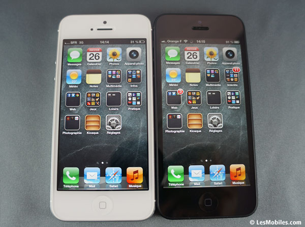 Comparatif photos iPhone 5 blanc vs noir vs iPhone 4S