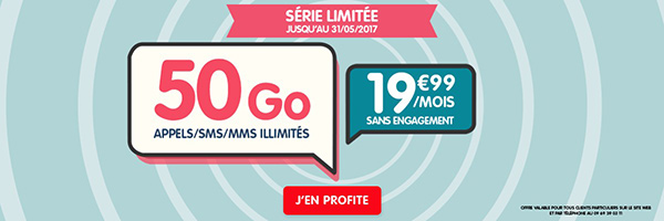 Un forfait NRJ Mobile de 50 Go et un forfait 100 Go chez CIC Mobile et Crédit Mutuel Mobile