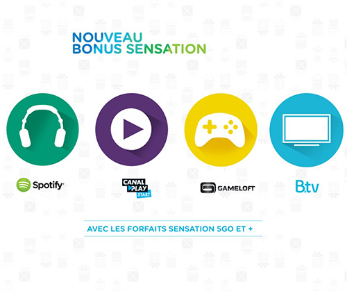 Bouygues Telecom enrichit ses forfaits Sensation avec 4 bonus au choix dont Spotify et CanalPlay