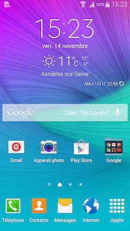 Galaxy Note 4 Interface