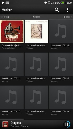 HTC One Max : Lecture musique