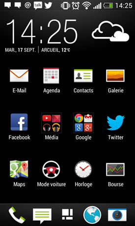 HTC Desire 500 : applications