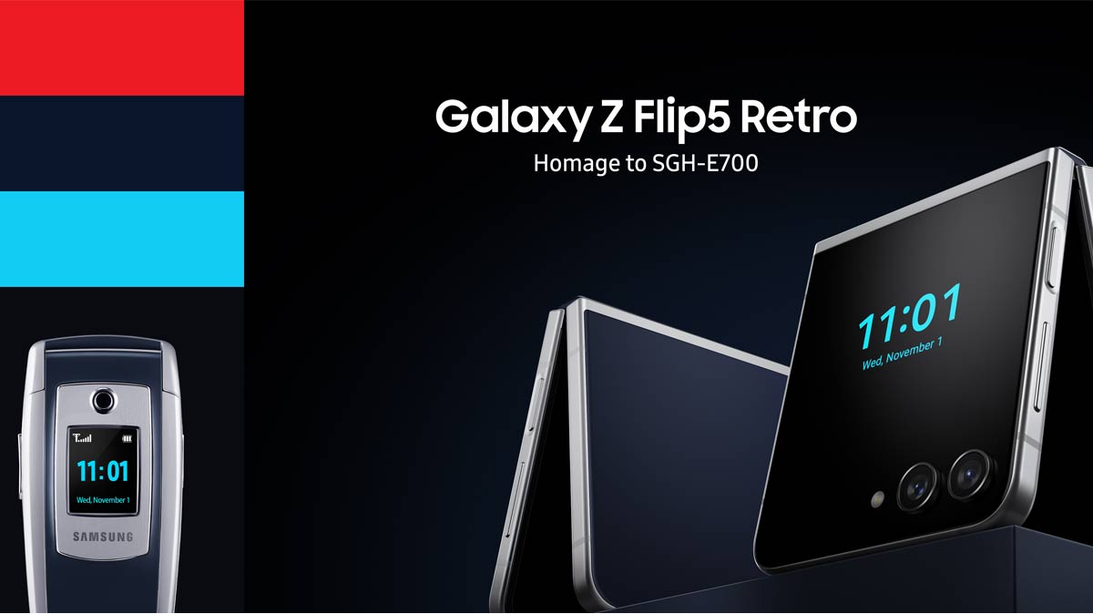 Edition exclusive et limitée : Seulement 50 exemplaires du Samsung Galaxy Z Flip5 Retro en hommage au SGH-E700