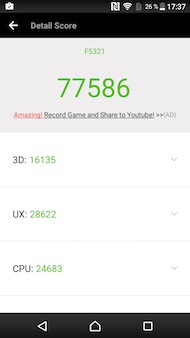 Sony Xperia X Compact performances