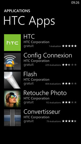 HTC Windows Phone 8X : Windows Store