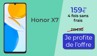 Honor X7 en réduction sur HiHonor