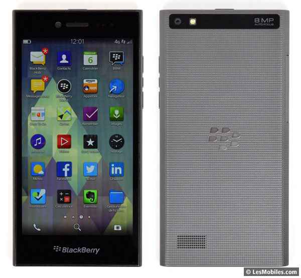 BlackBerry Leap : avant / arrière