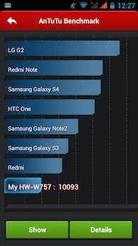 Haier Phone W757 antutu