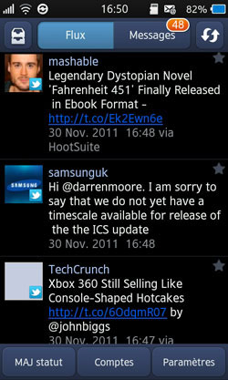 Test Samsung Galaxy Wave 3 processeur 1,4 GHz dos coulissant écran super amoled 4 pouces 5 mégapixels Bada 2.0 Live Panel Samsung Apps