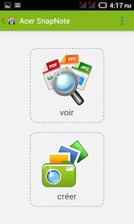 Acer Liquid Z4 application