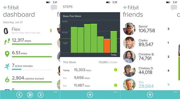 Fitbit arrive sur Windows Phone