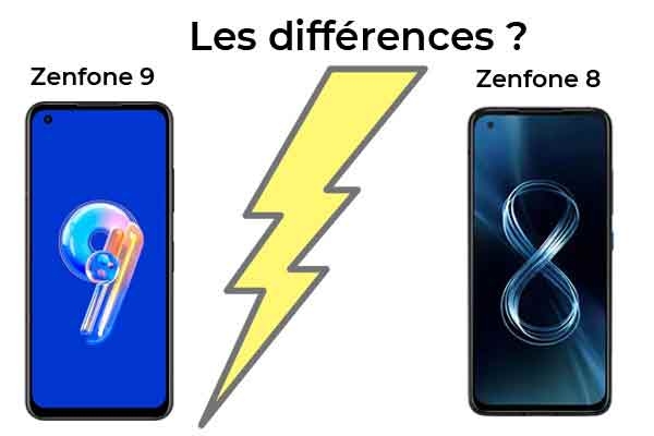 Zenfone 9 vs Zenfone 8 : les différences !