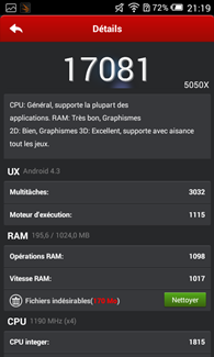 Alcatel OneTouch Pop S3 : AnTuTu
