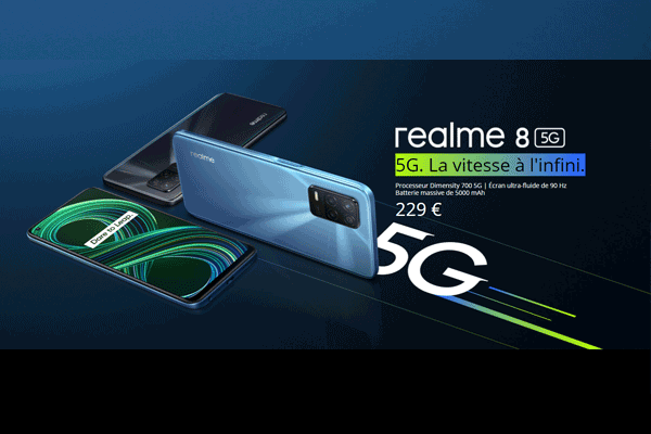 Test realme 8 5G : Un air de déjà vu et un prix plancher pour un accès à la 5G