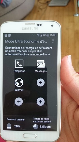 Samsung Galaxy S5 : autonomie