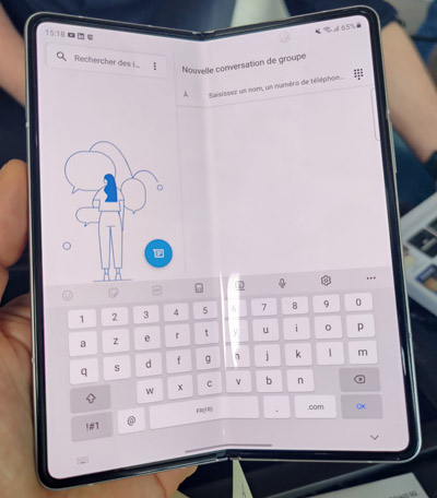 Colorimétrie Samsung Galaxy Z Fold 3