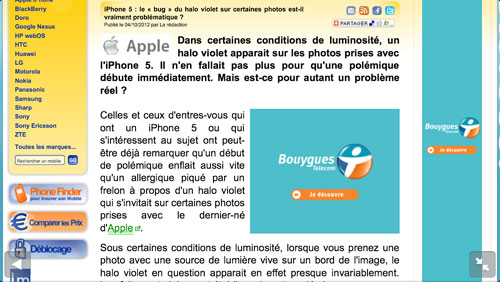 Test iPhone 5 : lecteur vidéo