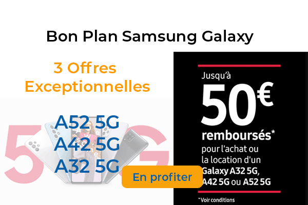 Le tout nouveau Samsung A52 5G en promotion à moins de 400€ 
