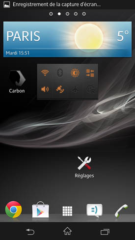 Sony Xperia Z widget