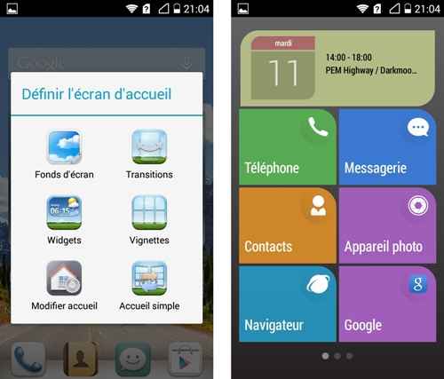 Huawei Ascend Y530 : Accueil simple