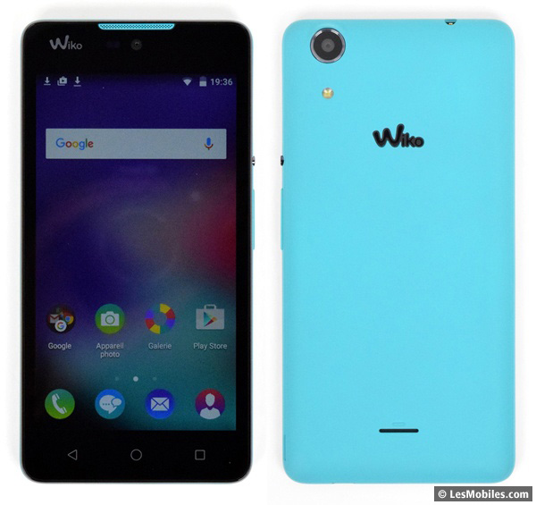 Wiko Rainbow Lite : avant / arrière