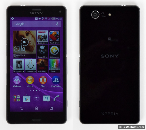 Sony Xperia Z3 : avant / arrière