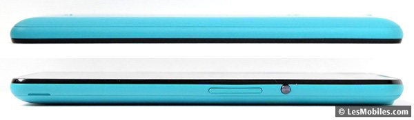 Wiko Rainbow Lite : gauche / droite