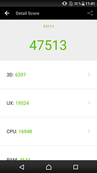Sony Xperia XA : AnTuTu