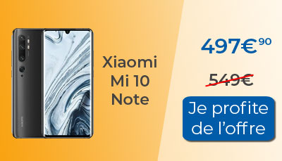 Xiaomi Mi 10 Note en promotion à 497 euros