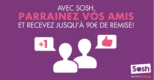 Sosh lance son offre de parrainage