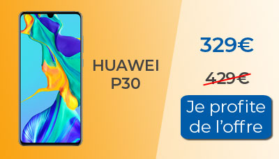 Promo : Huawei P30 à 329? chez RED by SFR