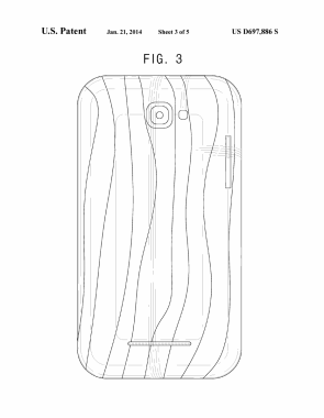 Brevet Samsung design de smartphone