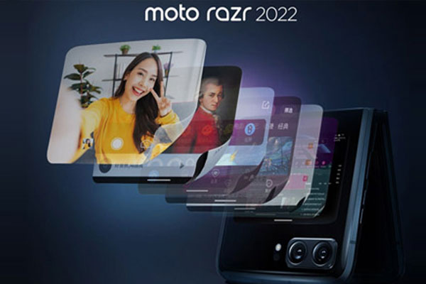 Razr 2022, Motorola montre les capacités d’affichage de l’écran externe du téléphone pliant
