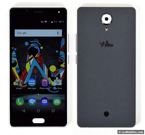 Wiko Ufeel : avant / arrière