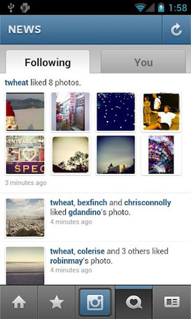 Instagram Google Play Store Android disponible