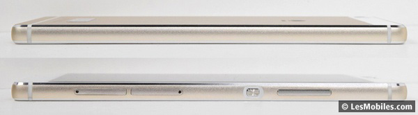 Huawei P8 : gauche / droite
